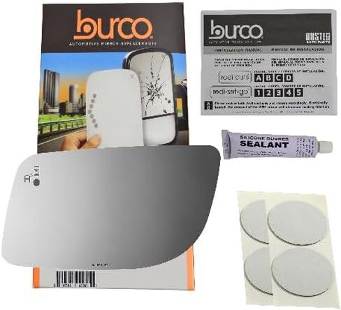 VAM Left Driver Mirror Glass Lens Heated w/BlindSpot Icon for 12-16 MKS in Kuwait