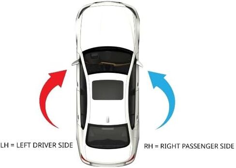 VAM Left Driver Mirror Glass Lens Heated w/BlindSpot Icon for 12-16 MKS in Kuwait