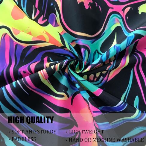 TUGCAY Blacklight Skull Tapestry UV Reactive Skeleton Tapestry Funny Music Tapestries Wall Hanging for Bedroom Dorm Party Decor (51.2 x 59.1 inches) in Kuwait