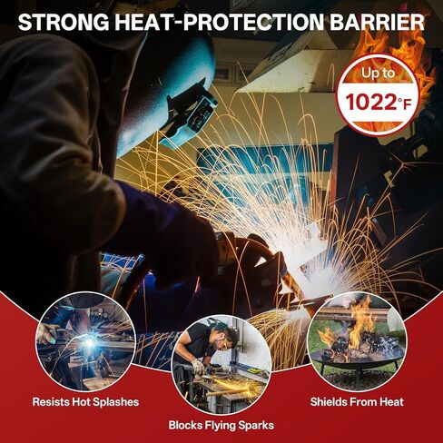 Welding Blanket Fire Resistant Large - 2 Pack 4x6ft Fiberglass Flame Retardant Fabric 1022 °F High Temp Heat Shield Blankets Insulation Mat for Soldering, Grill, Industrial, Smoker, Camping in Kuwait