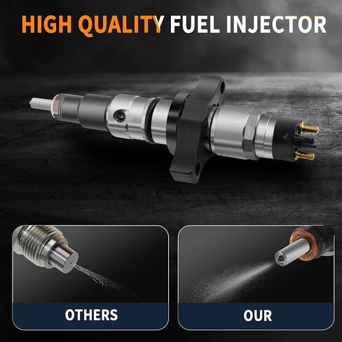 0986435505 0445120238 Diesel Fuel Injector With Connector Tube Compatible with 2004 2005 2006 2007 2008 2009 Dodge Ram 2500 3500 Cummins 5.9 Diesel in Saudi Arabia