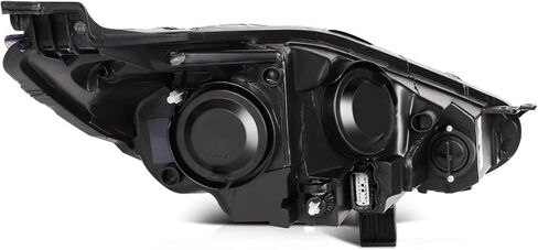 Headlight Assembly Driver and Passenger Side Pair Fit 2014 2015 2016 2017 2018 for Ford for Fiesta Black Housing Amber Reflector Clear Lens Replacement D2BZ13008H (Bulbs Not Included) in Saudi Arabia