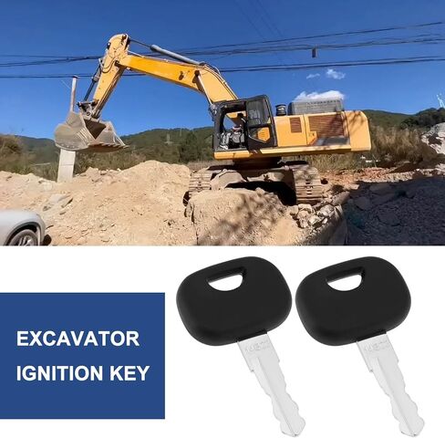 eMagTech 5pcs 14MST Ignition Switch Keys 14603 14607 14707 14657 Compatible with JCB Compatible with Manitou Compatible with Skytrak Compatible with New Holland Compatible with Volvo Excavator, Black in Saudi Arabia