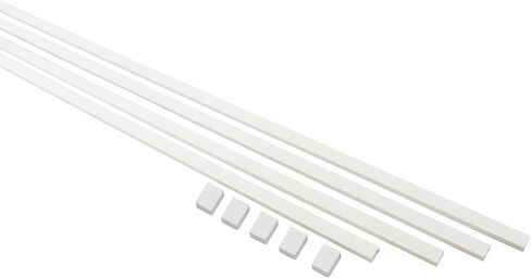 Cable Trunking Raceway 120" White Self-Adhesive Paintable Cord Management for TV, Speakers, and Computer Wires, Cable Raceway includes Junction Pieces, 1" x .625" x 120" in Saudi Arabia