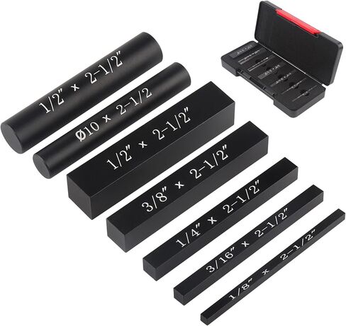 Setup Blocks Height Gauge Set, 15pcs Precision Aluminum Setup Bars for Router and Table Saw Accessories Woodworking Set Up, Bars Include Laser Engraved Size Markings in Kuwait