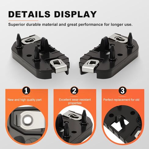 Left & Right Bumper Brackets Set for Ford Explorer 2020-2024 Police Interceptor Utility Base 2020-2023 Replace LB5Z17C947A LB5Z17C947B in Saudi Arabia