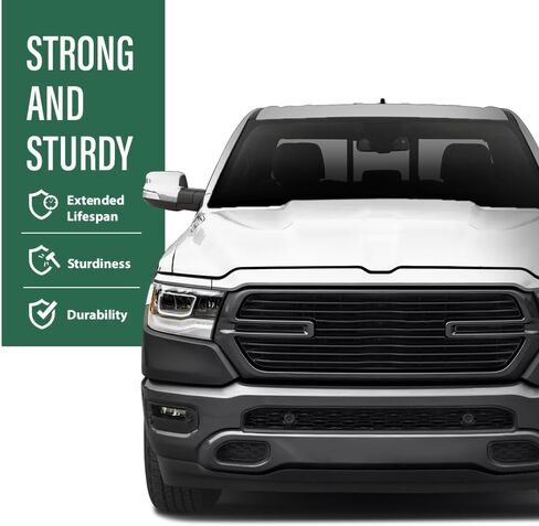 LQI Front Upper Bumper End Filler Panel Compatible with Dodge Ram 1500 2019-2022 68403910AE, 68403911AE, CH1017103, CH1016103 Primed Black Left and Right in Saudi Arabia
