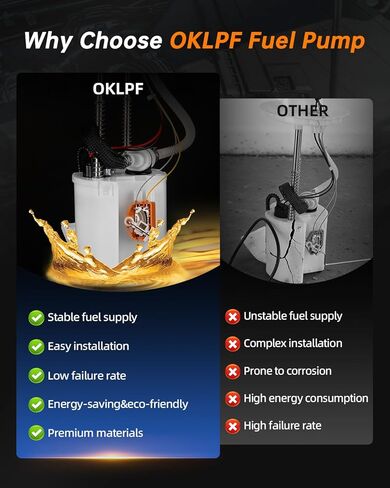 OKLPF Eletric Fuel Pump Assembly Compatible with 2007-2008 Ford Escape Mercury Mariner 2.3L L4 3.0L V6,2008 Mazda Tribute2.3L L4 3.0L V6，Replaces E2495M SP2135M in Kuwait