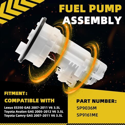 SP9036M SP9161M Fuel Pump Assembly with Sending Unit Compatible with Lexus ES350 GAS 2007-2011,Toyota Avalon GAS 2005-2012,Toyota Camry GAS 2007-2011 V6 3.5L in Saudi Arabia