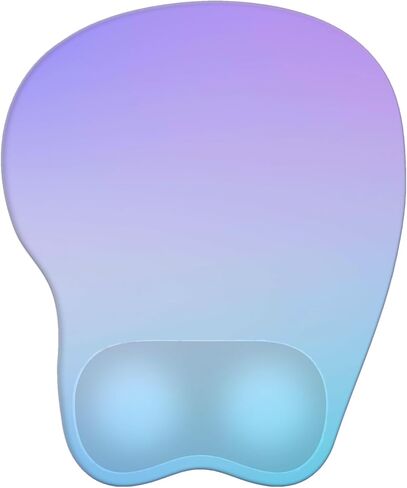 Mouse Pad with Wrist Rest Ergonomic Mouse Pad with Comfortable M-Shape Pain Relief Wrist Support Non-Slip PU Base Mousepad for Laptop, Office & Home (Green Elephant) in Kuwait