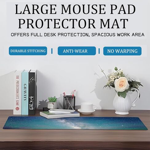 Gothic Crow and Moon Gaming Mouse Pad,12x31.5in Non-Slip Rubber Raven and Tree Dark Desk Mat,Large Extended Goth Rustic Mousepad for Office Home Laptop,Mice Pads Gifts,Game Lover Deskmat Decor in Saudi Arabia
