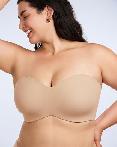 HSIA حمالات صدر بدون حمالات للنساء، حمالة صدر مقاس كبير مع سلك داخلي مبطن بشكل خفيف، حمالة صدر قابلة للتحويل لصدر كبير وكبير in Kuwait