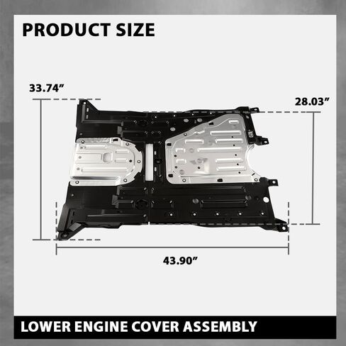 مجموعة غطاء المحرك السفلي G-PLUS Engine Splash Shield متوافقة مع Honda Civic 2012، لن تناسب MX وSi Trims، تناسب Acura ILX 2013، لن تناسب محركات 2.4L 74110-TR3-A10 74110TR3A10 in Saudi Arabia