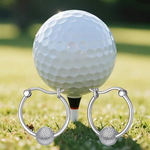 Soccer Golf Basketball Football Tennis Baseball Volleyball Earrings for Women Sterling Silver Hoop Earrings Sports Jewelry Gifts in Saudi Arabia