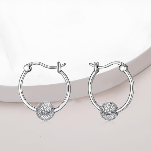 Soccer Golf Basketball Football Tennis Baseball Volleyball Earrings for Women Sterling Silver Hoop Earrings Sports Jewelry Gifts in Saudi Arabia