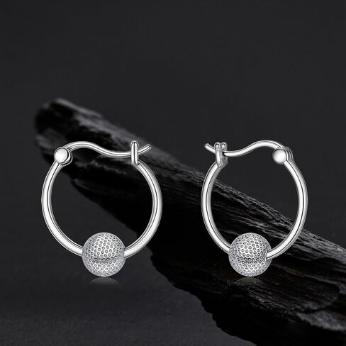 Soccer Golf Basketball Football Tennis Baseball Volleyball Earrings for Women Sterling Silver Hoop Earrings Sports Jewelry Gifts in Saudi Arabia