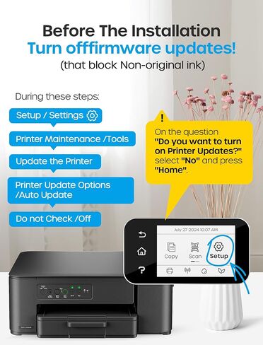 Compatible with LC501XL Ink Cartridges LC-501 XL Ink Cartridges Work for Brother MFC-J1360DW, MFC-J1410DW, MFC-J1260DW Printer High Yield 2-Pack Black in Kuwait