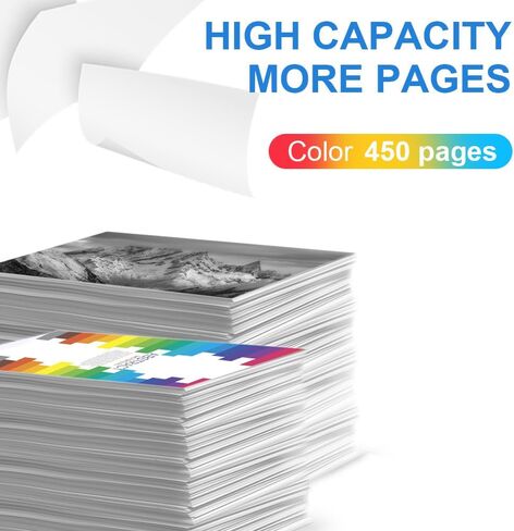 62XL Color Ink Cartridge Replacement for HP Ink 62 XL 62 Ink Work with HP Envy 7640 7645 5660 5540 5640 OfficeJet 5740 8040 OfficeJet 250 200 (1 Pack) in Kuwait