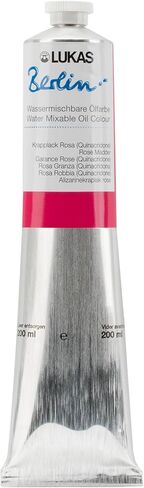 Lukas Berlin Pro Artists Water Mixable Oil Paint Set of 6 (20mL) Starter Set of 6-20 ml Tubes, Water Soluble Oil Paints, Smooth Consistency with Beeswax, Lightfast Pigments, Quick Drying, Easy in Saudi Arabia