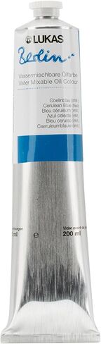 Lukas Berlin Pro Artists Water Mixable Oil Paint Set of 6 (20mL) Starter Set of 6-20 ml Tubes, Water Soluble Oil Paints, Smooth Consistency with Beeswax, Lightfast Pigments, Quick Drying, Easy in Saudi Arabia