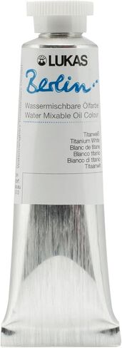 Lukas Berlin Pro Artists Water Mixable Oil Paint Set of 6 (20mL) Starter Set of 6-20 ml Tubes, Water Soluble Oil Paints, Smooth Consistency with Beeswax, Lightfast Pigments, Quick Drying, Easy in Saudi Arabia