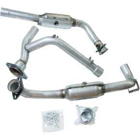 مجموعة المحول الحفاز Y-Pipe LH + RH لاستبدال الجوانب لفورد إكسبيديشن 5.4L 2005-2006 30527 30528 (متوافق مع EPA) معتمد من OBD-II in Kuwait