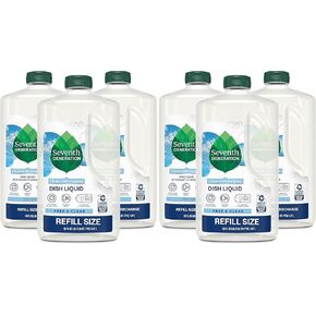 Seventh Generation Dish Liquid Soap, Free & Clear, 25 Oz, Pack of 6 in Saudi Arabia