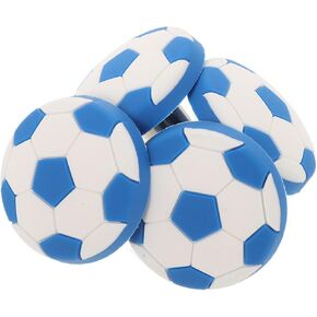 Cabilock 4pcs Cartoon Soccer Silicone Drawer Pull Handles Room Cabinet Knobs Soft Non-Slip Single-Hole Furniture Replacement Pulls for Wardrobe in Saudi Arabia