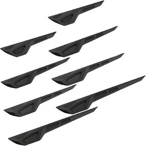 8PCS Car Spoiler Canards Kit, Anti-Collision Vehicle Front Bumper Lip Splitter, Automotive Exterior Guard Scratch-Proof Strip Decoration Sticker, Universal for Van Truck SUV in Kuwait