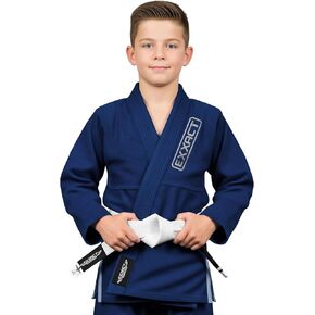 Exxact Sports Kids BJJ Gi، خفيف الوزن IBJJF Legal Jiu Jitsu Gi مع قماش منكمش مسبقًا وحزام مجاني للتدريب والمنافسة in Kuwait