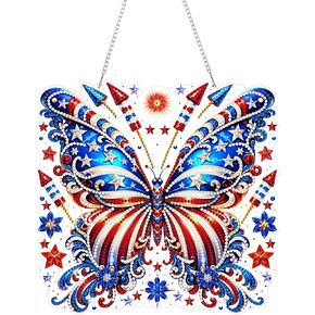 Yunzlly DIY مجموعة قلادة اللوحة الماسية المعلقة اليعسوب، 9.6 × 9.4 بوصة مجموعة لوحة طلاء الأحجار الكريمة، مجموعة صندوق أكريليك فني ماسي خاص in Saudi Arabia