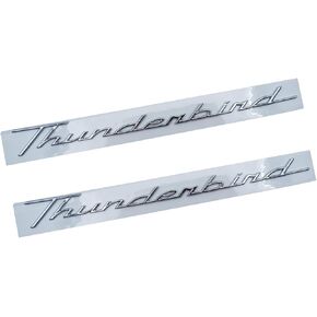 2X Rear Left Driver Replacement for 2002-2005 Thunderbird Emblem Badges Sticker Nameplate (Silver) in Kuwait