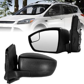 Passenger Side Mirror Compatible with 2013-2016 Escape with Power Adjustment Black Side View Mirror Replacement CJ54-17682-BA 3Pins in Saudi Arabia