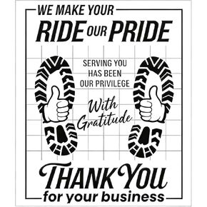 100 قطعة من سجادات أرضية السيارة الورقية للاستعمال مرة واحدة مقاس 16 × 20 بوصة لتفصيل السيارات وإصلاحها وغسلها - حماية داخلية للمركبة باللون الأبيض in Kuwait