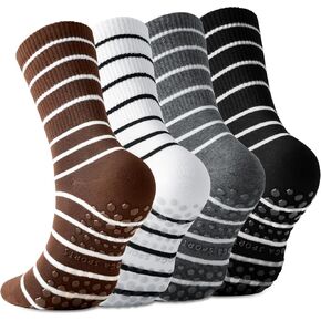 جوارب بيلاتيس مع مقابض للنساء، 4 أزواج، طاقم يوجا لطيف غير قابل للانزلاق لتمارين اليوغا في مستشفى باري حافي القدمين in Kuwait