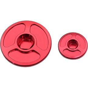 غطاء قابس توقيت متوافق متوافق مع CRF150R CRF250R CRF450R CRF450X TRX400EX CRF 150 250 450 R X CBR600RR CBR1000RR TRX الدراجات النارية (أحمر) in Kuwait
