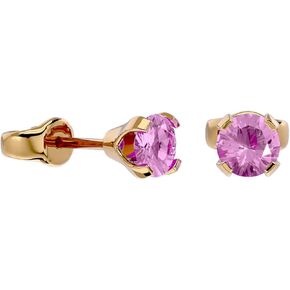 SuperJeweler 1/2 Carat Gemstone Stud Earrings - Classic Solitaire - White Gold - Friction Back - 14KGF - 0.5ct Total Weight in Saudi Arabia