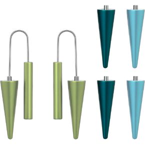 Trendy Dangle Earrings Set for Women, Colorful Aluminum Drop Earrings, 6 Pcs DIY Interchangeable Conical Beads, Lightweight Titanium Ear Hooks, Hypoallergenic and Not Easy To Fade in Saudi Arabia