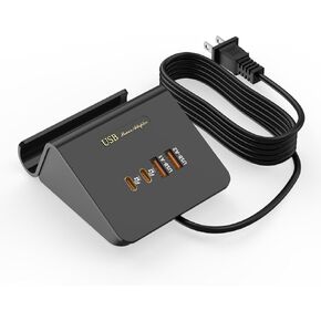 WUKUR USB C GaN Charger for Multi Devices, 4 Ports USB Charger Hub for MacBook iPhone 14/13/12 iPad Laptop Samsung Galaxy Google Pixel and More in Kuwait