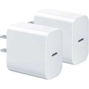 كتلة شاحن USB-C متوافقة مع كتلة ساعة Apple، iWatch Series Ultra/9/8/7/6/SE/SE2/5/4/3، gvmkwejk 20 وات Type-C PD محول طاقة USBC للشحن السريع، 3 عبوات باللون الأبيض in Kuwait