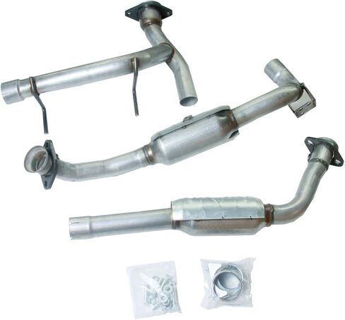 مجموعة المحول الحفاز Y-Pipe LH + RH لاستبدال الجوانب لفورد إكسبيديشن 5.4L 2005-2006 30527 30528 (متوافق مع EPA) معتمد من OBD-II in Kuwait