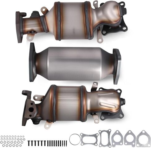 Catalytic Converter Set for 2009-2015 Honda Pilot 3.5L V6, EPA Compliant Replacement 16447 45131 45132 in Kuwait