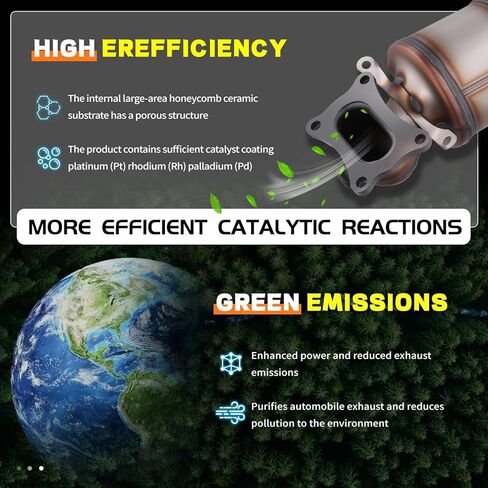 Catalytic Converter Set for 2009-2015 Honda Pilot 3.5L V6, EPA Compliant Replacement 16447 45131 45132 in Kuwait