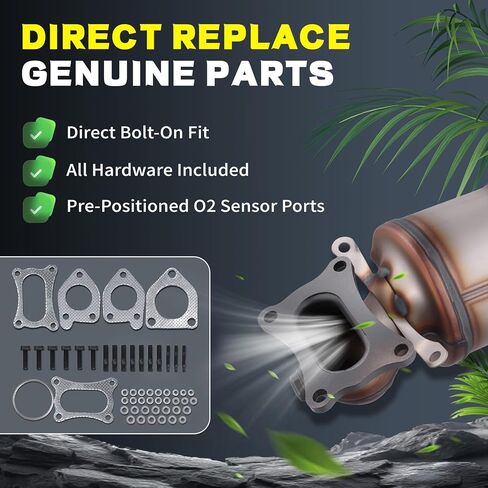 Catalytic Converter Set for 2009-2015 Honda Pilot 3.5L V6, EPA Compliant Replacement 16447 45131 45132 in Kuwait