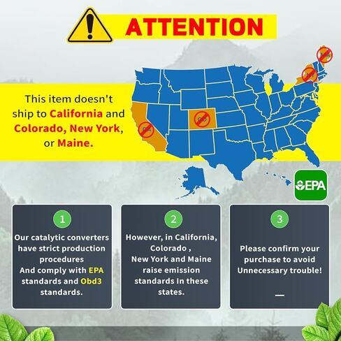 Catalytic Converter Set for 2009-2015 Honda Pilot 3.5L V6, EPA Compliant Replacement 16447 45131 45132 in Kuwait