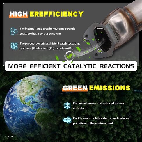 Catalytic Converters 16779 16780 for 2011-2014 Chrysler 200/Avenger/Ram C/V 3.6L, 2011-2016 Town & Country/Grand Caravan, EPA Compliant Replacement in Kuwait