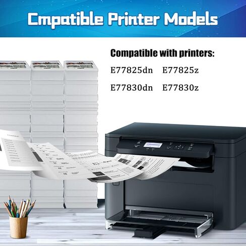 استبدال خراطيش الحبر HP W9190MC W9191MC W9192MC W9193MC تعمل مع مجموعة طابعات HP Color Laserjet E77825dn E77825z E77830dn E77830z in Saudi Arabia