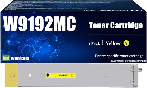 استبدال خراطيش الحبر HP W9190MC W9191MC W9192MC W9193MC تعمل مع مجموعة طابعات HP Color Laserjet E77825dn E77825z E77830dn E77830z in Saudi Arabia
