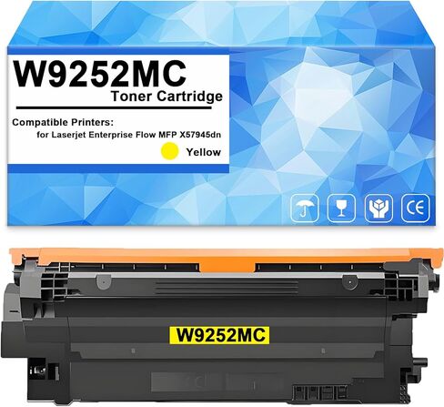 W9252MC Yellow Toner Cartridge Replacement for H P W9252MC Toner Cartridge Work for Enterprise Flow MFP X57945dn Printer（18,000 Pages） in Kuwait