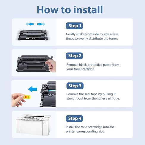 خراطيش حبر أسود 87A عبوتان متوافقة مع خراطيش الحبر HP 87A CF287A 87X CF287X المتوافقة مع HP Laser Jet Enterprise M506 M506dn M506n M506x Pro M527 M527dn M527z MFP M501 M501n M501dn in Kuwait